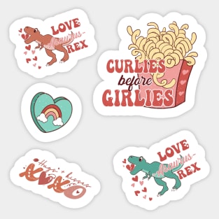 Retro Cute Valentine Stickers Pack Sticker